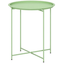 Outsunny 46Cm Round Garden Table Side Table With Removable Tray, Green - thumbnail 2