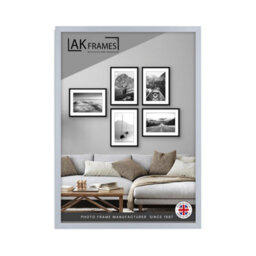AK Frames A1 Classic Light Grey Modern Picture Frame - Poster Frame For Photos, Prints And Wall Art - Elegant Home Decor - thumbnail 1