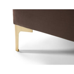 Julian Bowen Deco 135Cm Double Grey/brown Tone Velvet Double Bed - thumbnail 4
