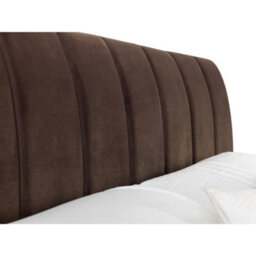 Julian Bowen Deco 135Cm Double Grey/brown Tone Velvet Double Bed - thumbnail 5