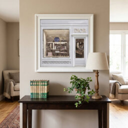 Home Luxe Interiors Dior Maison Boutique White Step Frame 40X40Cm Luxury Wall Art Decor - thumbnail 1