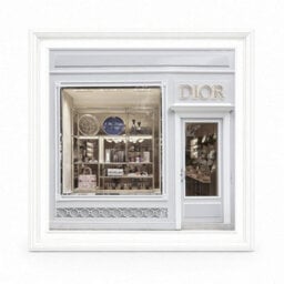 Home Luxe Interiors Dior Maison Boutique White Step Frame 40X40Cm Luxury Wall Art Decor - thumbnail 3