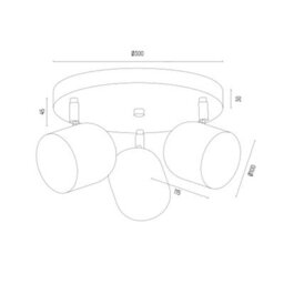 Luminosa Lighting Luminosa Isola Ceiling Spotlight Clusters Gold - thumbnail 4