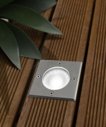 Long Life Lamps Company 10W Led Outdoor Ground Walkover Light Square Cool White Brushed Chrome Finish Gl04Cw - thumbnail 8