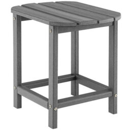 Side Table Indoor Patio Backyard Patio Hdpe Adirondack Rectangular End Table - thumbnail 3