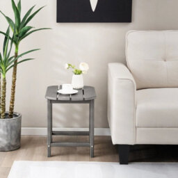 Side Table Indoor Patio Backyard Patio Hdpe Adirondack Rectangular End Table - thumbnail 6