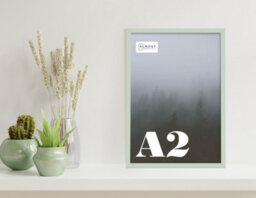 A2 Mint Green Picture Frame Fits A2 (42 X 59.4Cm - 16.5 X 23.4In) Poster, Photo, Artwork, Or Print. - thumbnail 4