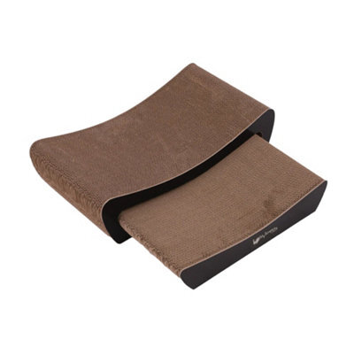 M-Pets My Scratchy Kansas Cardboard Cat Scratch Board (Pack Of 2) Brown (One Size) - image 1