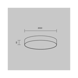 Luminosa Lighting Luminosa Zon Flush Ceiling Light Matte Gold 3000K 5970Lm - thumbnail 2