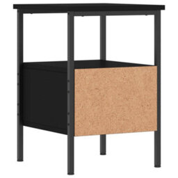 Berkfield Bedside Cabinet Black 34X36X50 Cm Engineered Wood - thumbnail 8