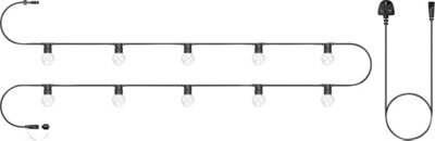 Eagle Connect Festoon Black Rubber Ip44 10M/10X2W Cool White Clear Lamps - image 1