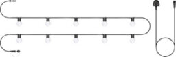 Eagle Connect Festoon Black Rubber Ip44 10M/10X2W Cool White Clear Lamps - thumbnail 1