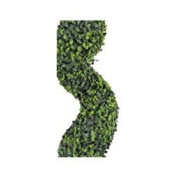 Abaseen 2X Artificial 100Cm Boxwood Twisted Spiral Topiary Tree Indoor Outdoor - thumbnail 2