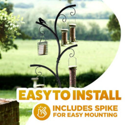 Marco Paul Wild Bird Feeder Station Stylish Tree Look Hanging Bird Feeders With Many Hooks And Branches - thumbnail 6
