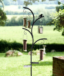 Marco Paul Wild Bird Feeder Station Stylish Tree Look Hanging Bird Feeders With Many Hooks And Branches - thumbnail 3