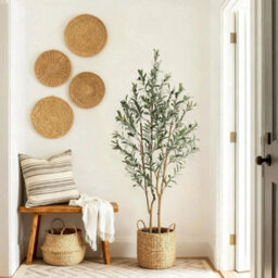 Artificial Olive Tree Indoor 150Cm Faux Silk Plant Natural Wood Trunk - thumbnail 2