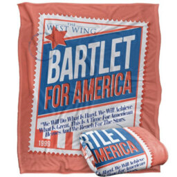 West Wing Bartlet For America Silky Supersoft Blanket Multicoloured (152Cm X 127Cm) - thumbnail 2