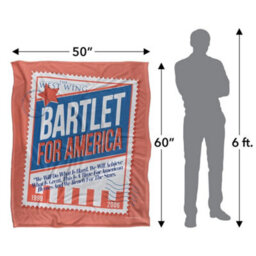 West Wing Bartlet For America Silky Supersoft Blanket Multicoloured (152Cm X 127Cm) - thumbnail 5
