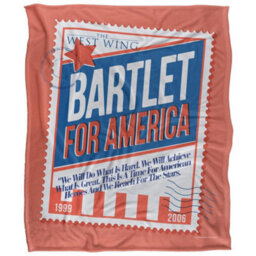 West Wing Bartlet For America Silky Supersoft Blanket Multicoloured (152Cm X 127Cm) - thumbnail 1