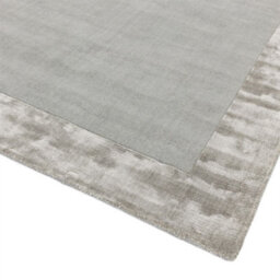Silver Bordered Wool Handmade Modern Easy To Clean Handmade Rug For Dining Room Bedroom And Living Room-200Cm X 290Cm - thumbnail 3