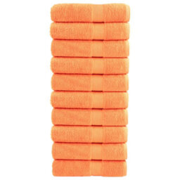 Berkfield Premium Shower Towels Solund 10 Pcs Orange 70X140 Cm 600 Gsm