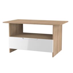 Messina Gloss Bardolino Oak Effect 1 Drawer Non-Extendable Coffee Table (H)495mm (W)930mm (D)530mm - thumbnail 3