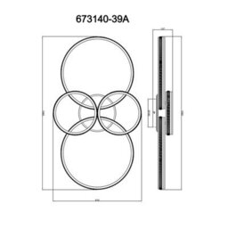 Luminosa Lighting Luminosa Grouni Semi Flush Ceiling Light Matt Titanium Grey Led 2700/4500/6500K - thumbnail 6