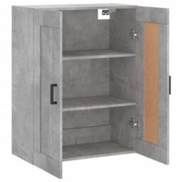 Berkfield Wall Mounted Cabinet Concrete Grey 69.5X34X90 Cm Engineered Wood - thumbnail 7