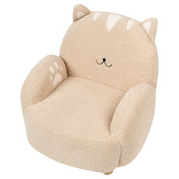 Beliani Kids Armchair Cat Zoar Boucle Beige - thumbnail 7