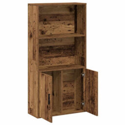 Berkfield Bookcase Old Wood 60X24X120 Cm Engineered Wood - thumbnail 7