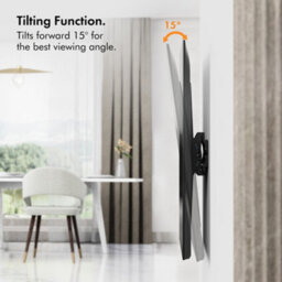 Vonhaus Tilting Tv Bracket - Tilt Wall Mount For 26 - 55 Inch Tvs - Tv Wall Bracket For Vesa Tv's Up To 45Kg Weight - Ultra Slim - thumbnail 6