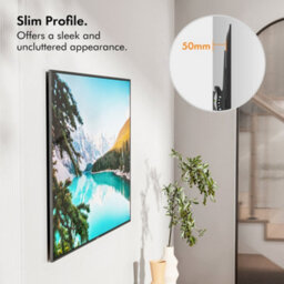 Vonhaus Tilting Tv Bracket - Tilt Wall Mount For 26 - 55 Inch Tvs - Tv Wall Bracket For Vesa Tv's Up To 45Kg Weight - Ultra Slim - thumbnail 3