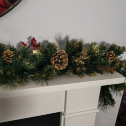 Samuel Alexander 180Cm (6Ft) Premier Gold Dressed Christmas Garland With Berries Pine Cones & Gold Baubles - thumbnail 7