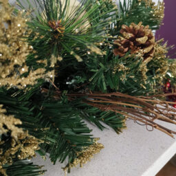 Samuel Alexander 180Cm (6Ft) Premier Gold Dressed Christmas Garland With Berries Pine Cones & Gold Baubles - thumbnail 5