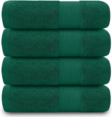 Gc Gaveno Cavailia 4Pk Miami Hand Towel 50X85 Green Quick Drying & Super Absorbent 700 Gsm Hand Towel Set
