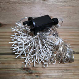 Samuel Alexander 1.2M X 1.2M Light Up Snowflake Pin Wire Christmas Curtain Lights With 339 Rainbow Leds - thumbnail 6