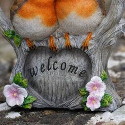 Burgess Welcome Robin Statue Home Garden British Robins Bird Sculpture Outdoor Ornament Robins Appear British Gift - thumbnail 3