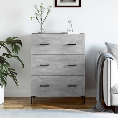 Berkfield Sideboard Concrete Grey 69.5X34X90 Cm Engineered Wood - image 1