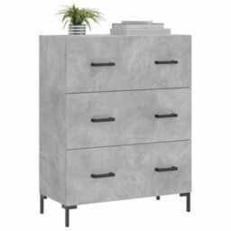 Berkfield Sideboard Concrete Grey 69.5X34X90 Cm Engineered Wood - thumbnail 3