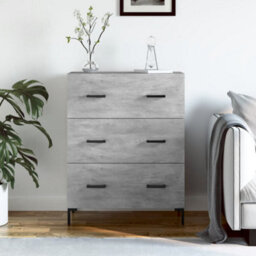Berkfield Sideboard Concrete Grey 69.5X34X90 Cm Engineered Wood - thumbnail 1
