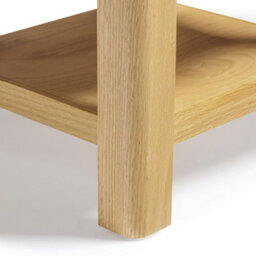 Furniturebox Uk Belle 1 Drawer Solid Oak Wood Bedside Table - thumbnail 7
