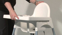 Design Group Adjustable 3-In-1 Baby Highchair Infant High Feeding Seat Toddler Table Chair Uk White - thumbnail 2