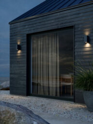 Nordlux Canto Outdoor Aluminium Wall Light Coastal/marine Safe Black,mains - thumbnail 3