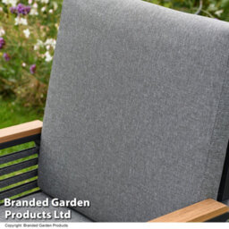 Garden Gear Aluminium Garden Dining Set With Cushions For 6 People, Luxury Outdoor Furniture (Grey) - thumbnail 5