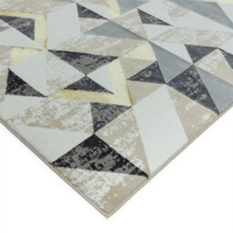 Flag Grey Geometric Modern Jute Backing Easy To Clean Rug For Living Room Bedroom And Dining Room-120Cm X 170Cm - thumbnail 3
