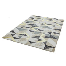 Flag Grey Geometric Modern Jute Backing Easy To Clean Rug For Living Room Bedroom And Dining Room-120Cm X 170Cm - thumbnail 5