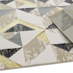 Flag Grey Geometric Modern Jute Backing Easy To Clean Rug For Living Room Bedroom And Dining Room-120Cm X 170Cm - thumbnail 4
