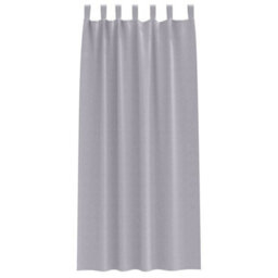 Berkfield Modern Curtains With Curtains 2 Pcs Metal Grey 245 X 140 Cm Polyester - thumbnail 4