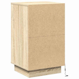 Berkfield Bedside Cabinet With Led Sonoma Oak 39X34,5X65 Cm Engineered Wood - thumbnail 8