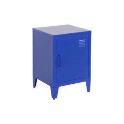 Sweeek - Blue Steel Bedside Table One Door Locker - thumbnail 4